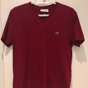 LACOSTE V-NECK PIMA COTTON T-SHIRT